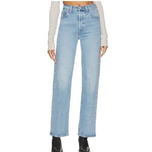 Levi’s Ribcage Full Length Jeans in Samba Tango Light